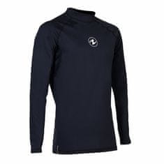 AQUALUNG Pánské lycrové triko SLIM FIT černá, dlouhý rukáv černá 2XL