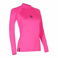 AQUALUNG Dámské lycrové triko RASHGUARD SLIM FIT růžová dl. rukáv růžová 2XL - 46