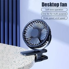 Cool Mango Přenosný mini ventilátor, ruční ochlazovač vzduchu, klimatizace, ventilátor s USB nabíjením, 3 různé rychlosti, 16 x 13 cm - Minifan