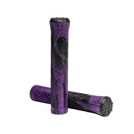 Náhradní grip na řídítka freestyle koloběžky TPR Grip (HAZE Black-purple), 2ks D-158-FI