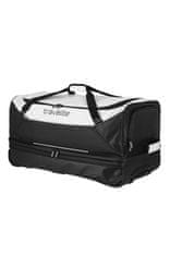 Travelite Basics Wheeled Duffle exp. Black/white