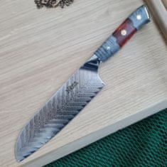 MaceMaker RED SNAPPER - SanMai Damaškové Kuchyňské nože - sada 3ks