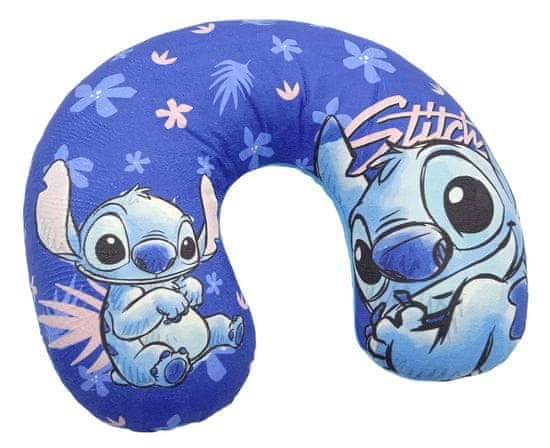 EXCELLENT Cestovní polštář Disney modrý - Lilo a Stitch/Stitch