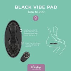 Easytoys Easy Toys Vibe Pad Double Vibration (Black), stimulátor s dálkovým ovládáním pro ženy