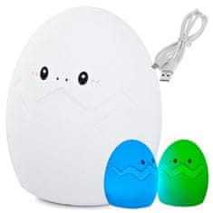 Dětská noční LED lampička EGGi RGB + USB kabel E-261