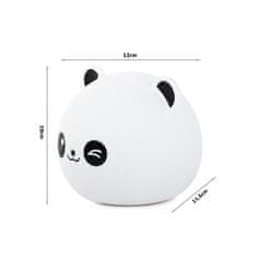 Dětská noční LED lampička PANDA + RGB ovladač E-262