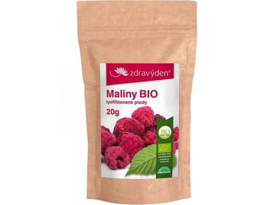 Zdravý den Maliny BIO sušené mrazem 20g