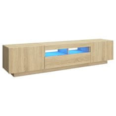 Vidaxl TV skříňka s LED osvětlením dub sonoma 180 x 35 x 40 cm