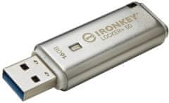 Kingston IronKey Locker+ 50/16GB/USB 3.1/USB-A/Stříbrná