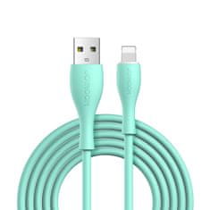 shumee Kabel pro iPhone USB-A - Lightning 3A, indikátor nabíjení, 2m, zelený