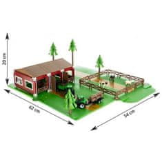 Kruzzel 22404 Dětská farma se zvířaty a 2 traktory