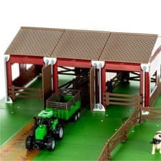 Kruzzel 22404 Dětská farma se zvířaty a 2 traktory