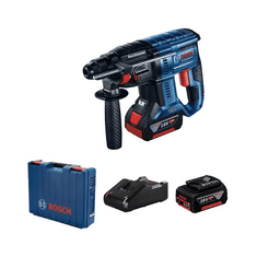 BOSCH Professional AKU vrtací kladivo SDS Plus GBH 180-LI, 2x 18V/4,0Ah v kufru (0611911121)