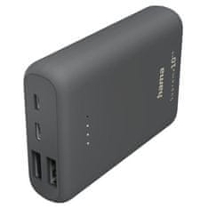 Hama Powerbank Supreme 10HD, 10000 mAh - šedá