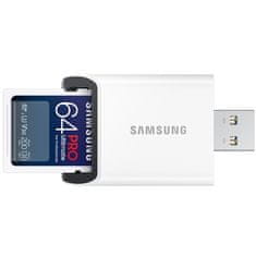 Samsung Paměťová karta SDXC PRO Ultimate 64GB (200R/ 130W) + USB adaptér