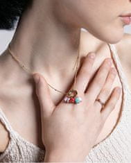Viceroy Pozlacený dámský náhrdelník s kamínky Chic 14157C01019