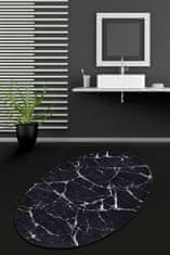 L'essentiel Koupelnová předložka Marble DJT 80x120 černá/bílá