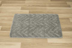 KONTRAST Koupelnový kobereček WAVE 50x80 cm šedý