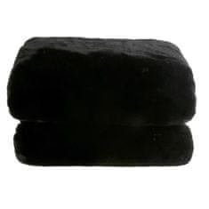 KONDELA Kožešinová deka Rabita Typ 1 150x170 cm - Černá