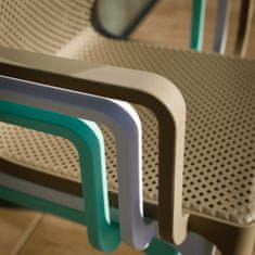 KONDELA Plastová zahradní židle Frenia - máta