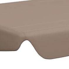 Vidaxl Náhradní stříška na zahradní houpačku taupe 150/130 x 105/70 cm