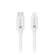 Connect IT Wirez USB-C -> Lightning, 27 W, 1 m, bílá (CCA-4110-WH)