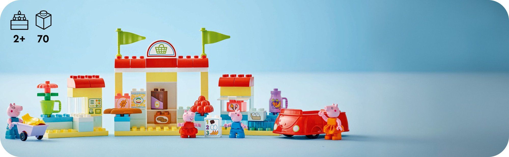 LEGO DUPLO 10434 Prasátko Peppa a supermarket