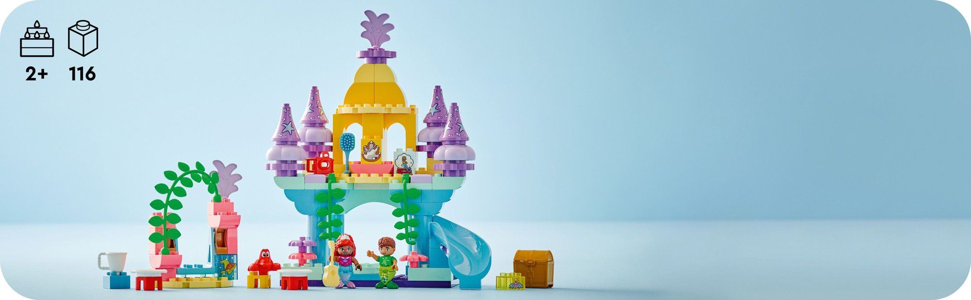 LEGO DUPLO Disney 10435 Arielin kouzelný podmořský palác