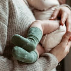 Dětské ponožky Stay-on-Socks NEWBORN 1pár Calming Green