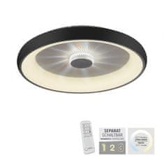 PAUL NEUHAUS LEUCHTEN DIREKT is JUST LIGHT LED stropní svítidlo černá 61x61 kruhové křišťálový efekt stmívatelné CCT 2700-5000K LD 14386-18