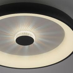 PAUL NEUHAUS LEUCHTEN DIREKT is JUST LIGHT LED stropní svítidlo černá 61x61 kruhové křišťálový efekt stmívatelné CCT 2700-5000K LD 14386-18