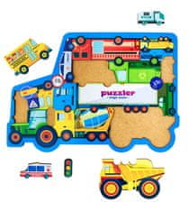 Puzzler Magic Wood Dětské vzdělávací puzzle - Svět dopravních prostředků