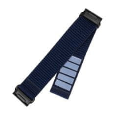 FIXED Nylonový řemínek Nylon Sporty Strap pro Garmin QuickFit 26mm, tmavě modrý