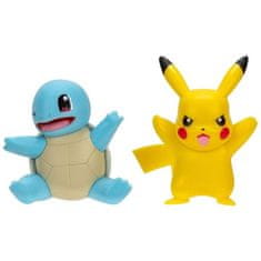 Jazwares Pokémon figurky Pikachu a Squirtle 5 cm