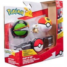 Jazwares Pokémon ClipnGo Belt Set Repeat Ball, Dusk Ball a Cubone