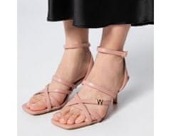 Wittchen Dámské kožené boty s pásky na vysokém podpatku