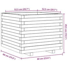 Vidaxl Zahradní truhlík 60 x 60 x 49,5 cm impregnované borové dřevo