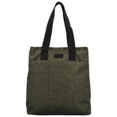 Sanchez Stylový dámský textilní kabelko-batoh Trong, olivově zelený