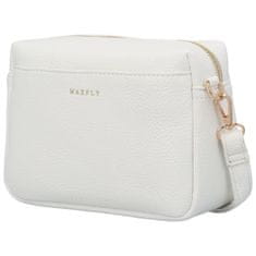 MaxFly Dámská stylová crossbody kabelka MaxFly Robina, bílá