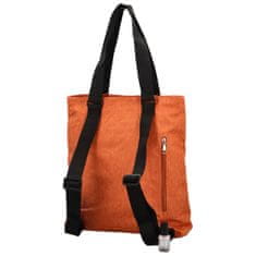 Sanchez Stylový dámský textilní kabelko-batoh Trong, oranžový