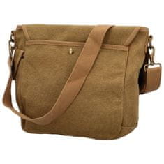 Turbo Bags Stylová textilní crossbody taška Trofim, camel