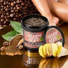 Bodybite Body Scrub proti celulitidě, Peeling proti celulitidě, Exfoliační tělový peeling, Scrub s vitaminem E, zázvorem a kávou | CELLULITE KILLER