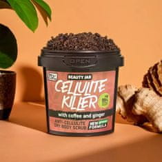 Bodybite Body Scrub proti celulitidě, Peeling proti celulitidě, Exfoliační tělový peeling, Scrub s vitaminem E, zázvorem a kávou | CELLULITE KILLER