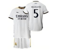 FotbalFans Dětský dres Real Madrid FC, Bellingham, tričko a šortky | 9-10r