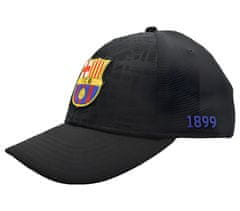 FotbalFans Dětská kšiltovka FC Barcelona, černá, 51-57 cm