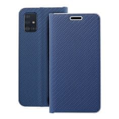 FORCELL Pouzdro / obal na SAMSUNG Galaxy A51 Luna Carbon Book modrý