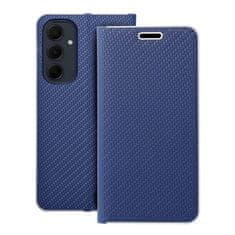 FORCELL Pouzdro / obal na Samsung Galaxy A35 5G modré - knížkové LUNA Book Carbon