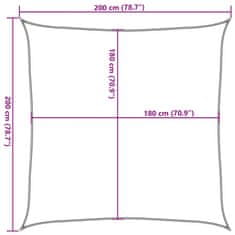 Vidaxl Plachta proti slunci 160 g/m² tmavě zelená 2 x 2 m HDPE