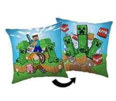 Jerry Fabrics  Polštářek Minecraft Creeper rush 40x40 cm