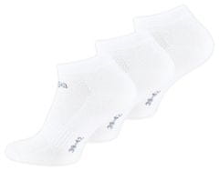 Kappa Kappa Pánské kotníčkové ponožky s tkaninou MESH - 3 páry, bílá